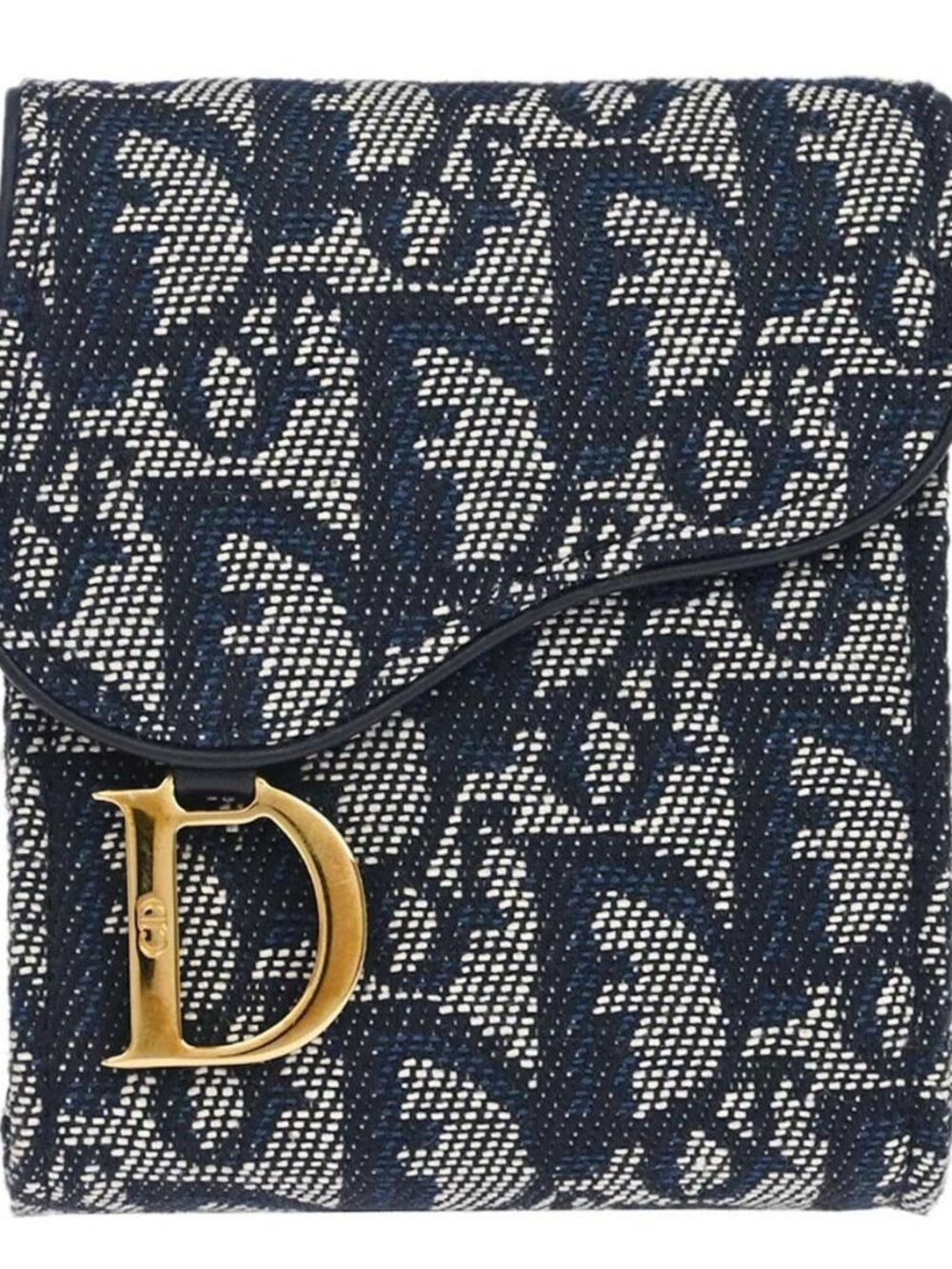 Christian Dior Navy Canvas Trotter Saddle Belt Pouch 07LU0024